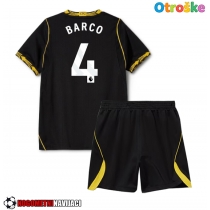 Otroške Nogometnih dresov Chelsea Valentin Barco #4 Gostujoči 2026-27 Kratki rokavi (+ hlače)